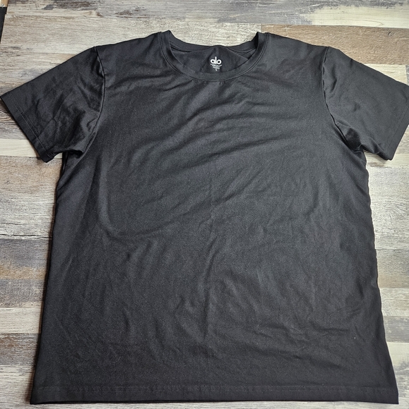 Alo Black Tshirt Large Men's Crew Neck - Picture 1 of 8